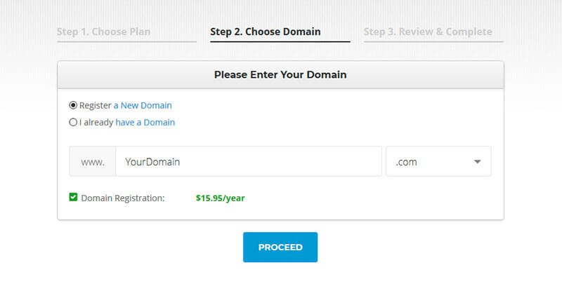create siteground account step 3