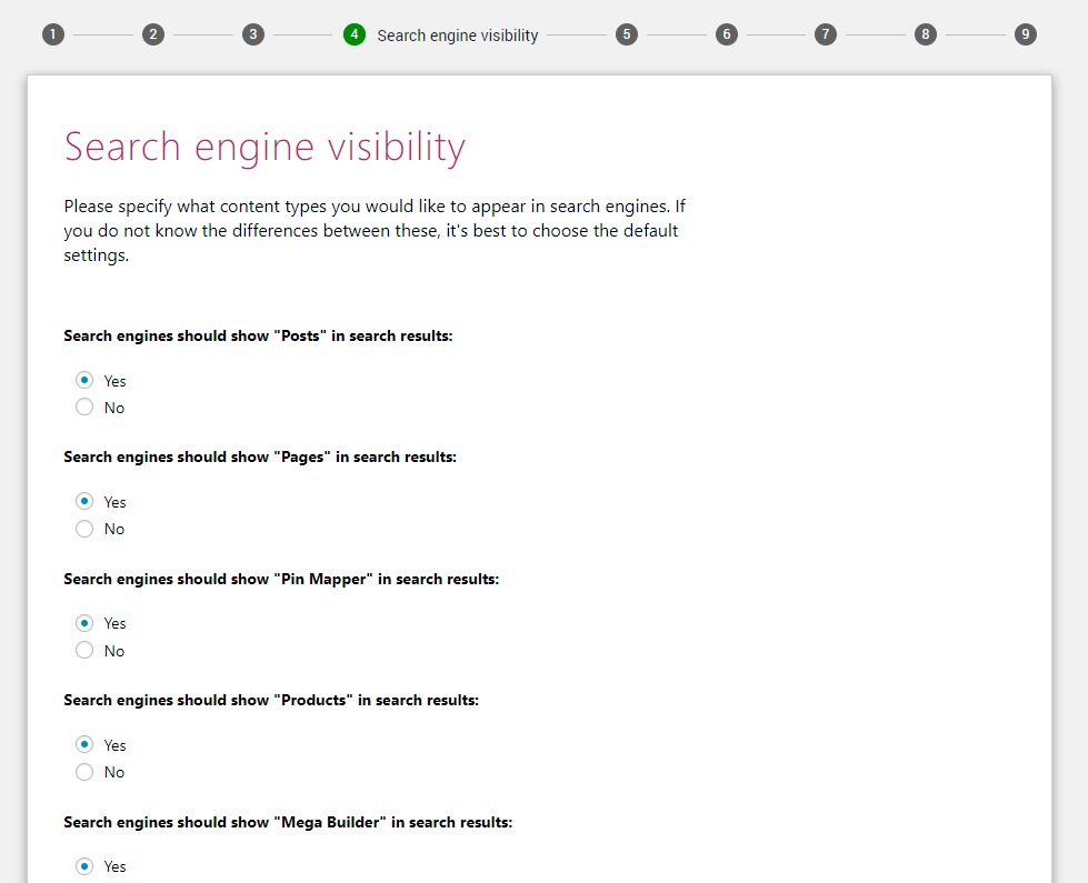 Yoast SEO Wizard Step 5