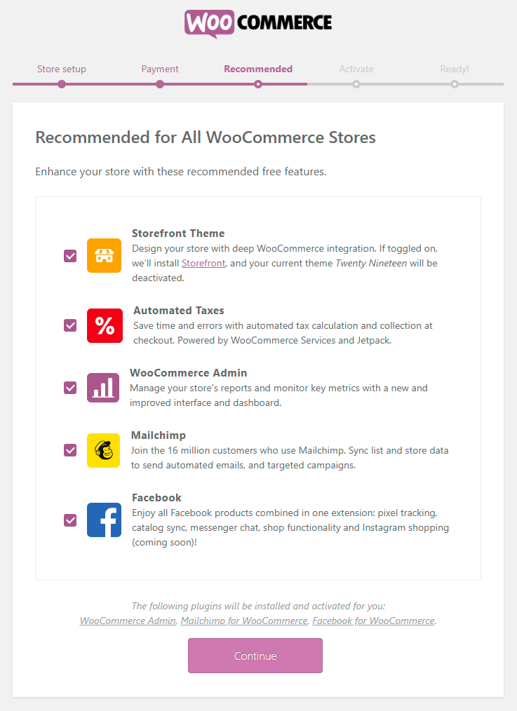 WooCommerce Configurationl Step 3