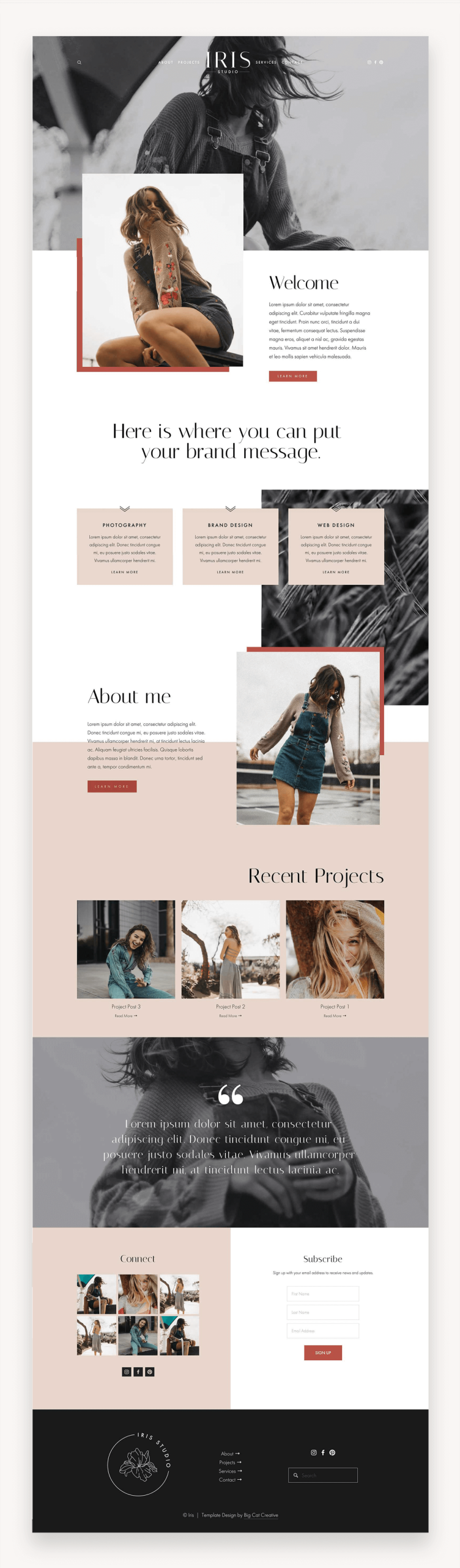 Iris Squarespace Template
