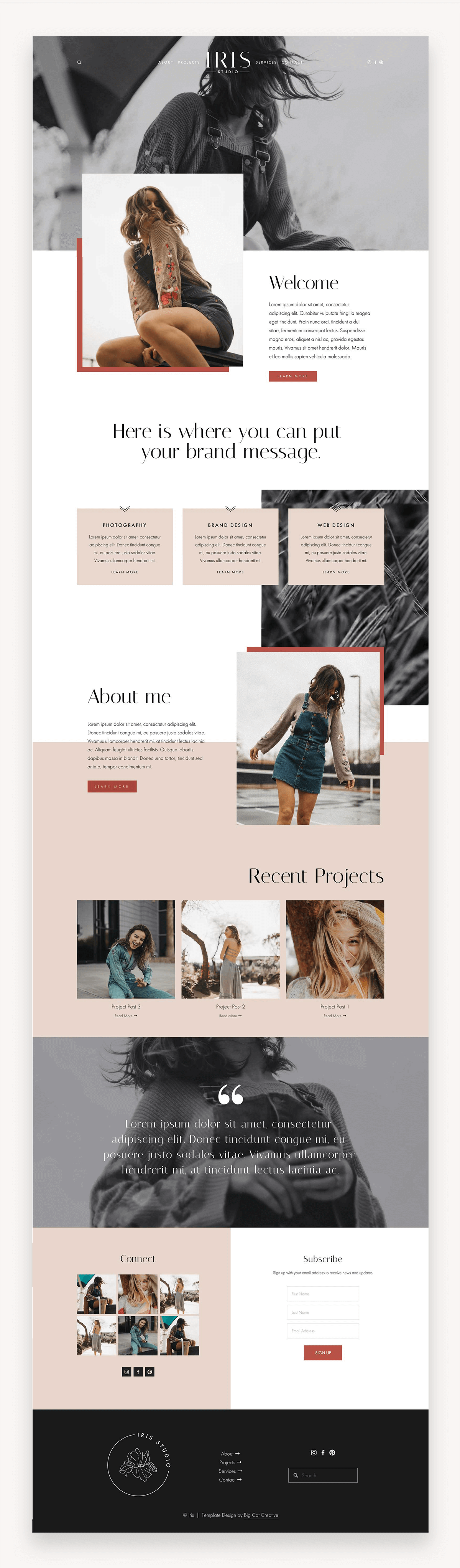 Iris Squarespace Template