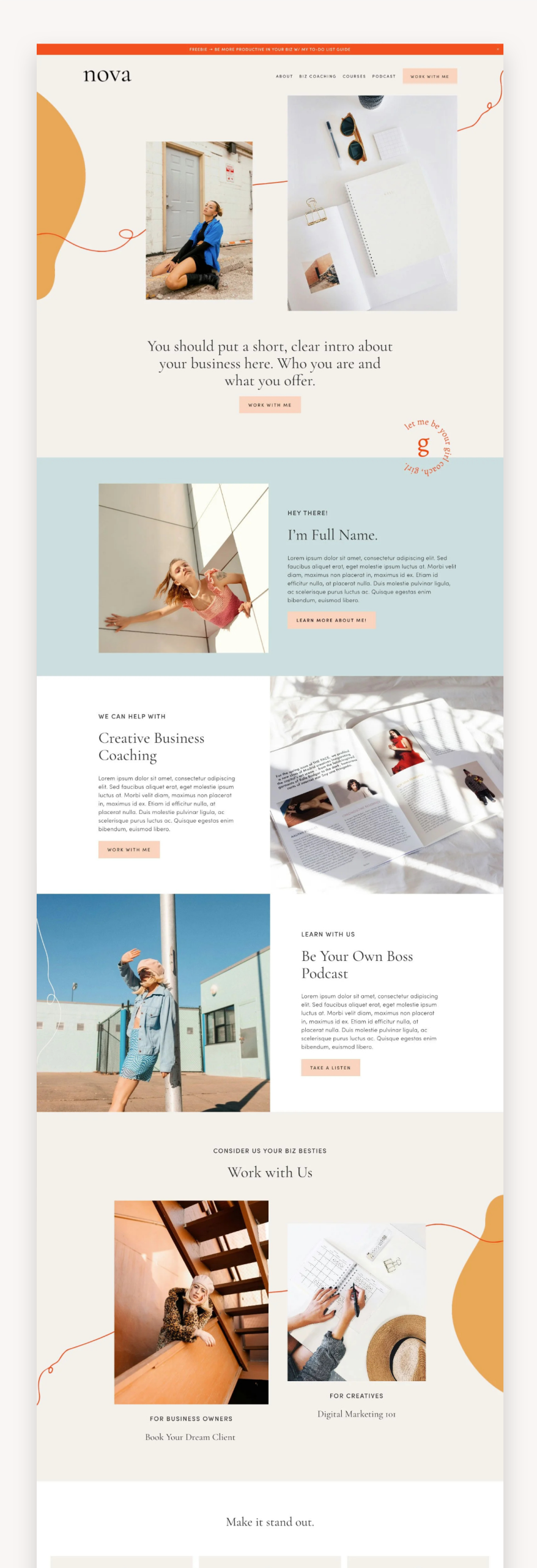 Nova Squarespace Template