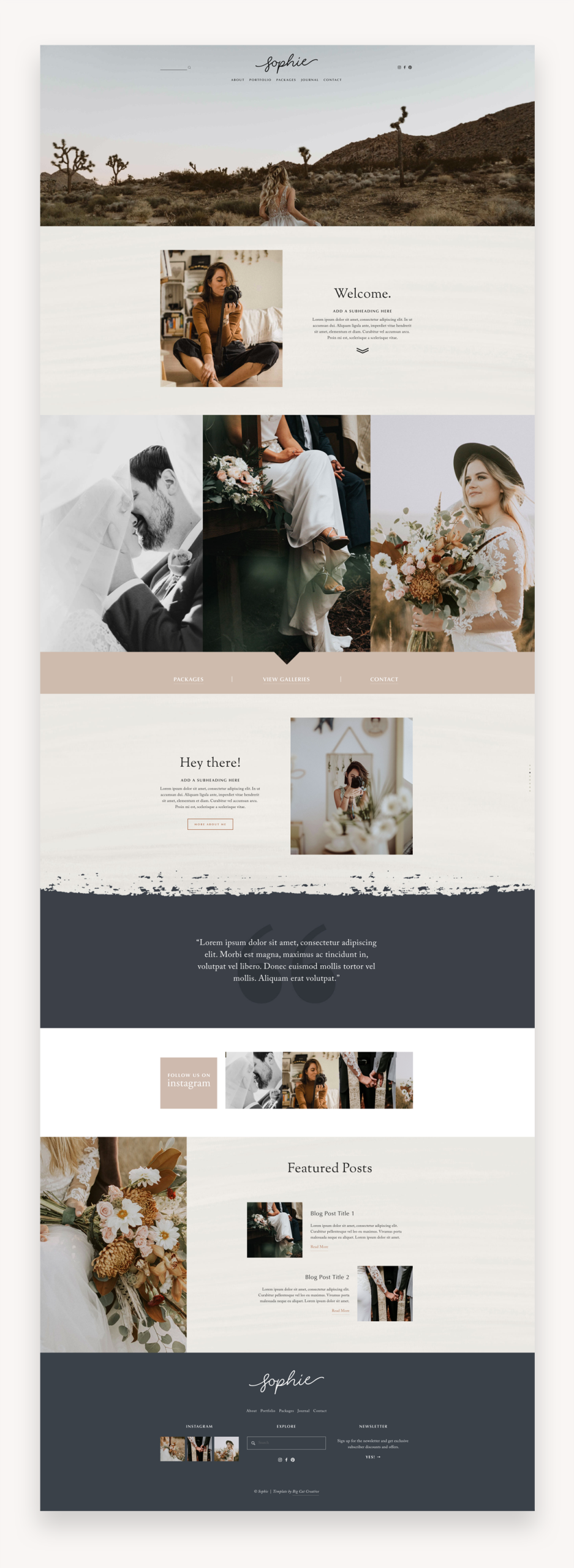 Sophie Squarespace Template