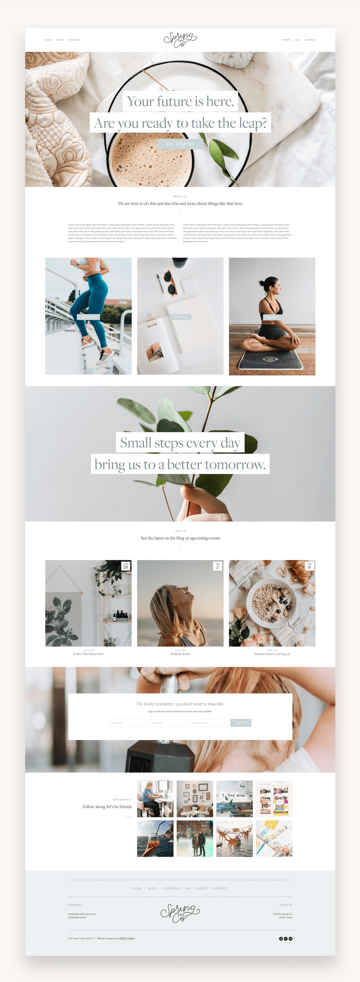 Clean Freak Squarespace Template