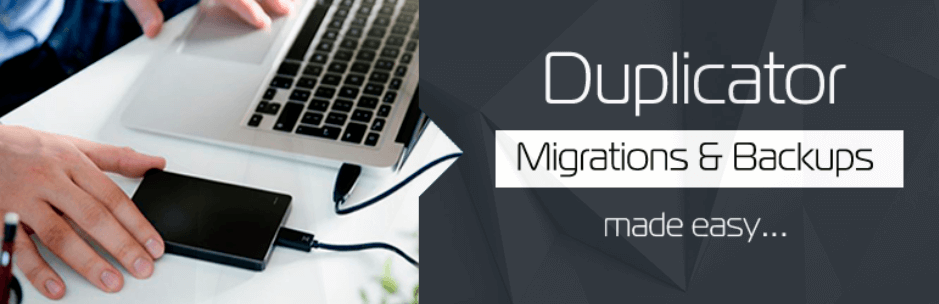 duplicator plugin backup