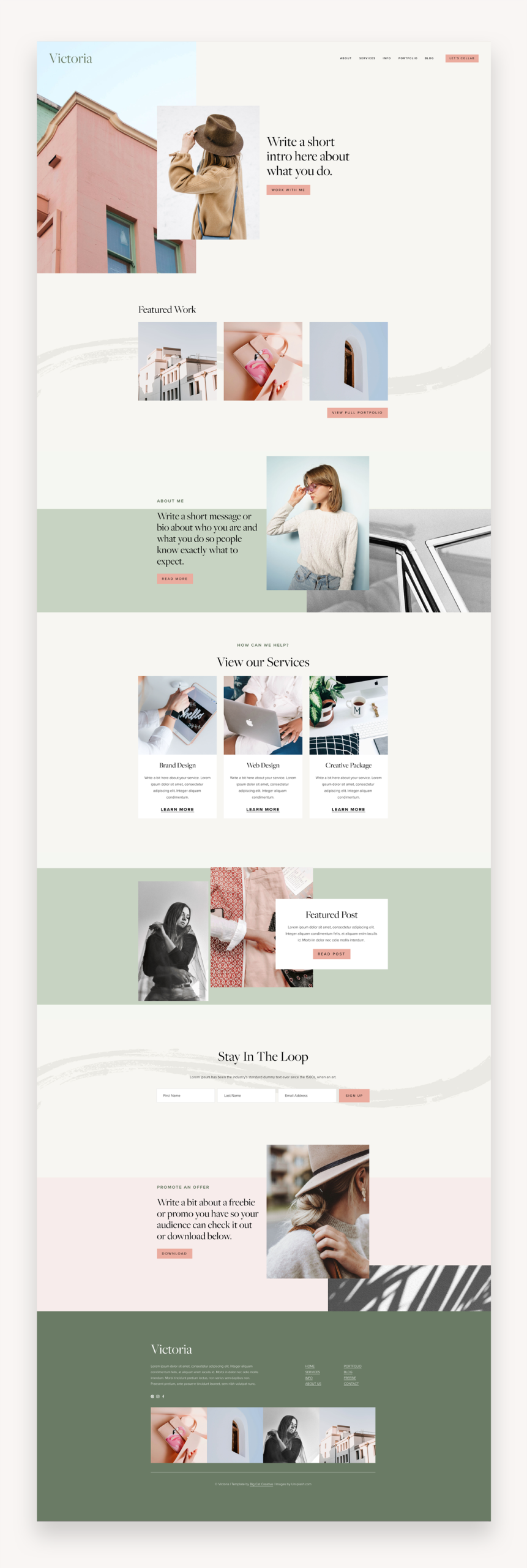 Victoria Squarespace Template