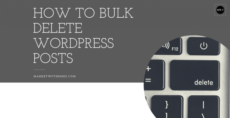 How to Bulk Delete WordPress Posts Post