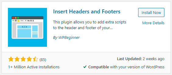 Insert Headers and Footers Plugin