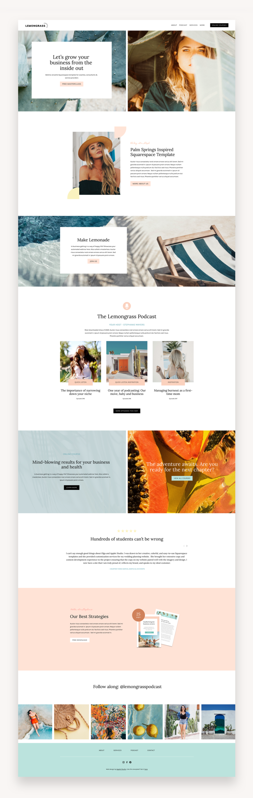 Lemongrass Squarespace Template