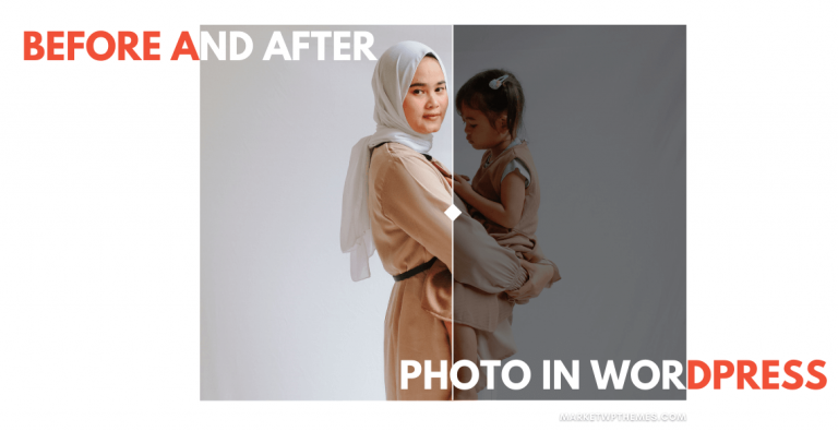 Before and After Photo in WordPress Post