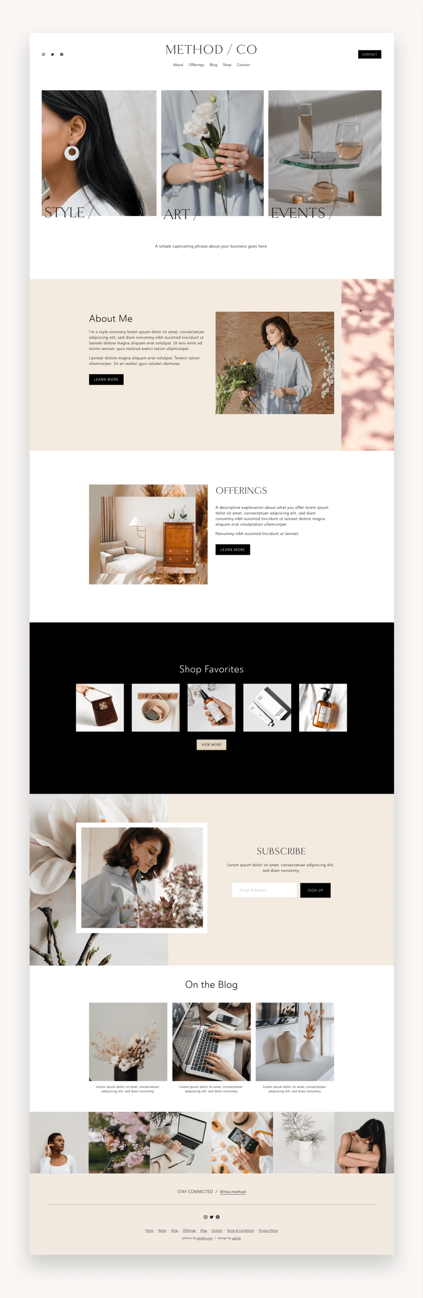 Method Squarespace Template