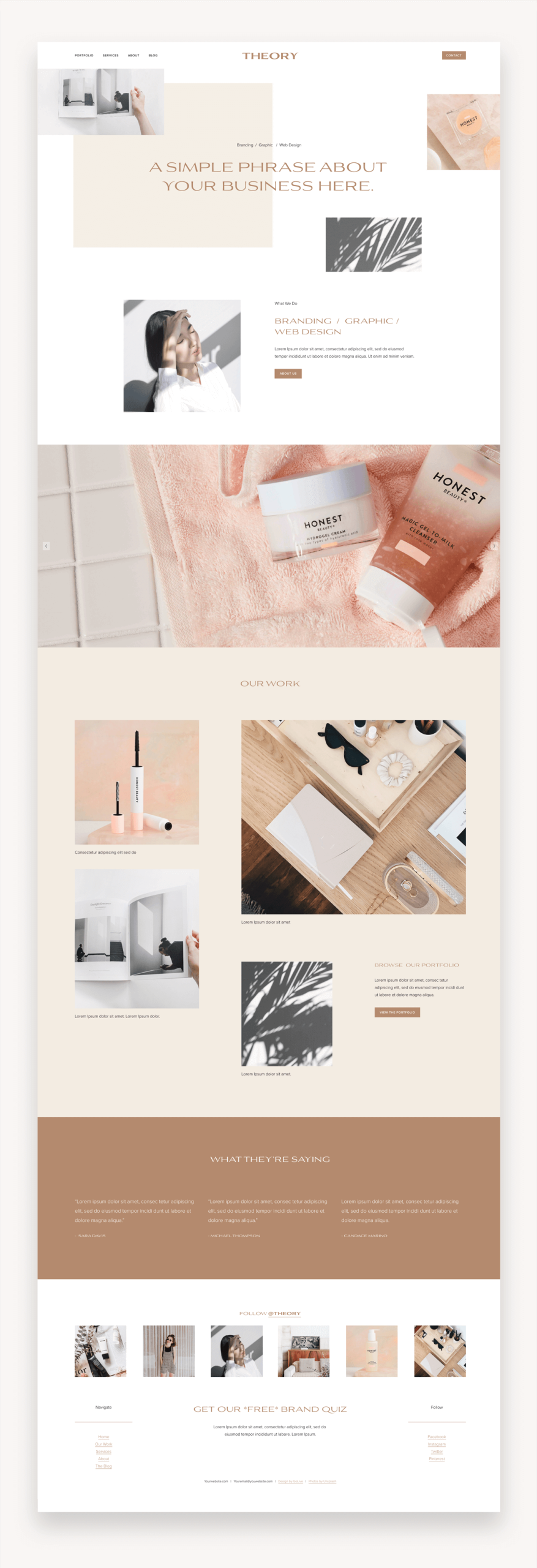 Theory Squarespace Template
