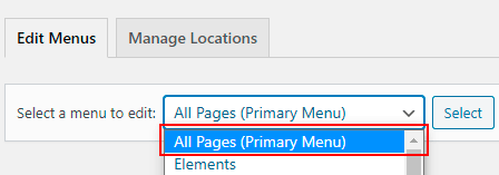 add post to primary menu WordPress