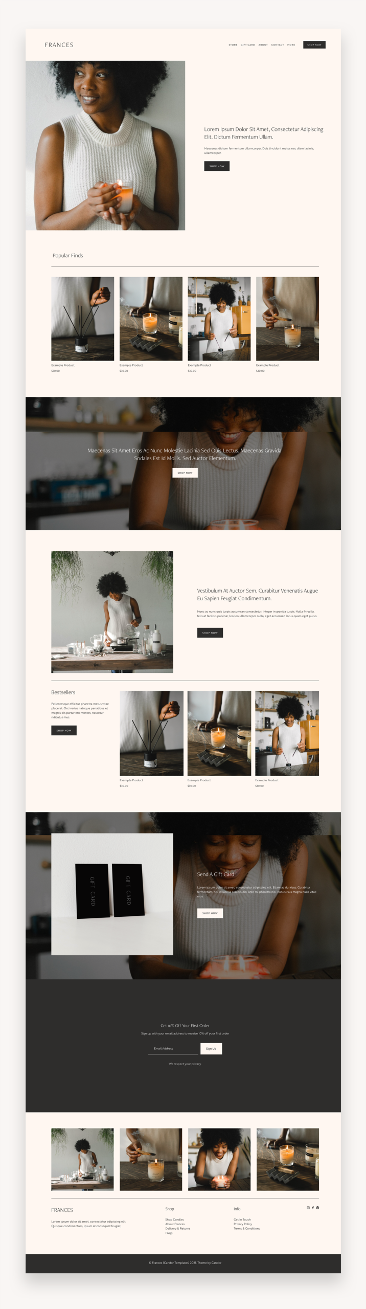 Frances Squarespace Template