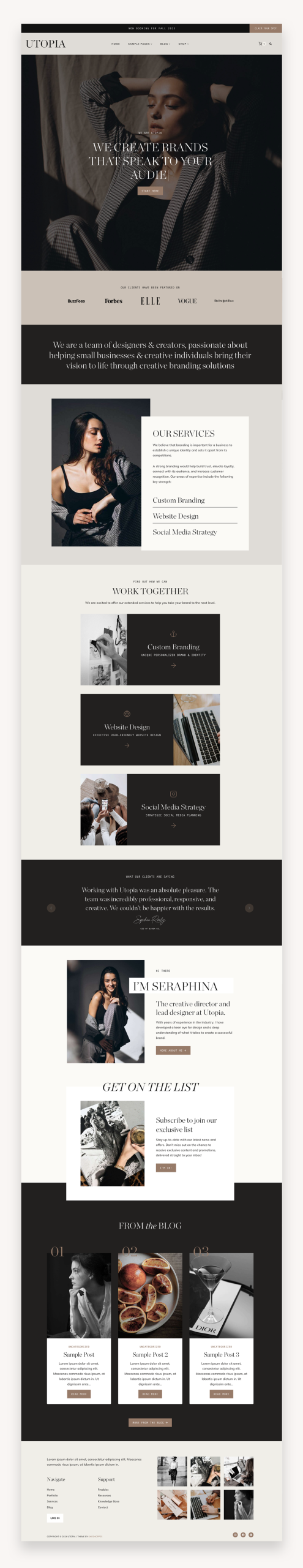 Utopia Kadence WordPress Theme