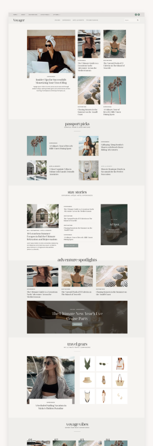 Voyager Kadence WordPress Theme