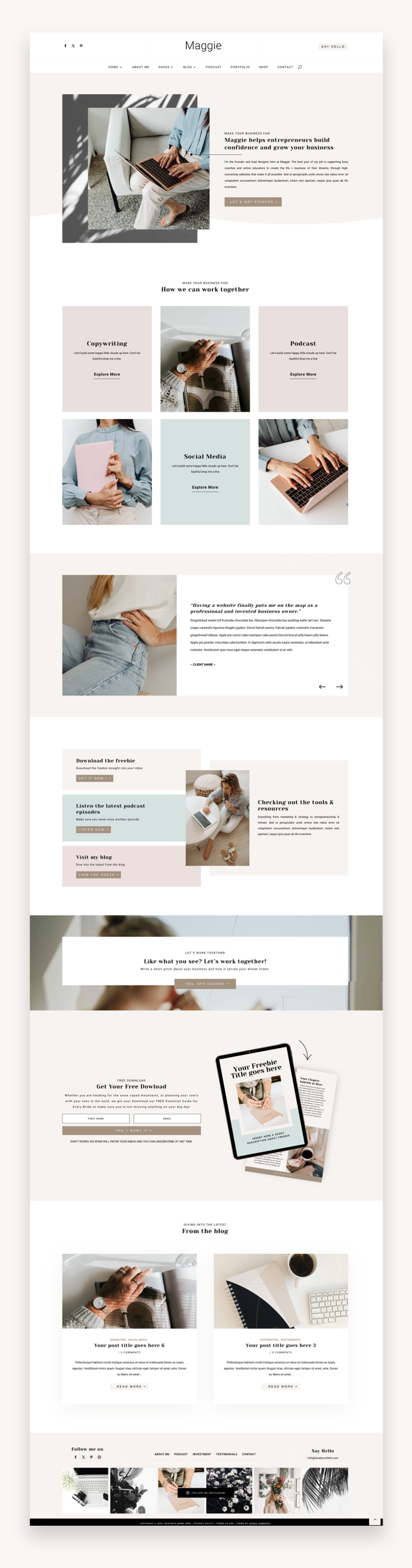 Maggie Coaching Divi Child Theme