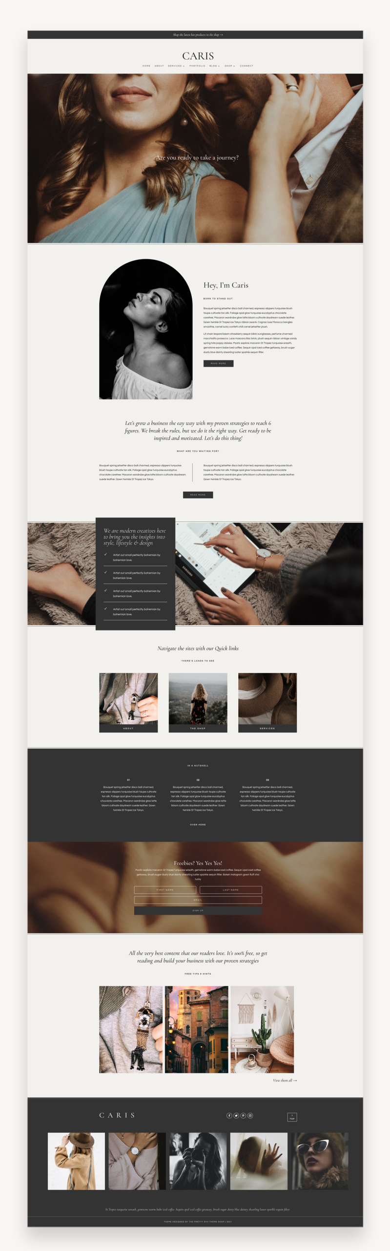Caris Divi Child Theme