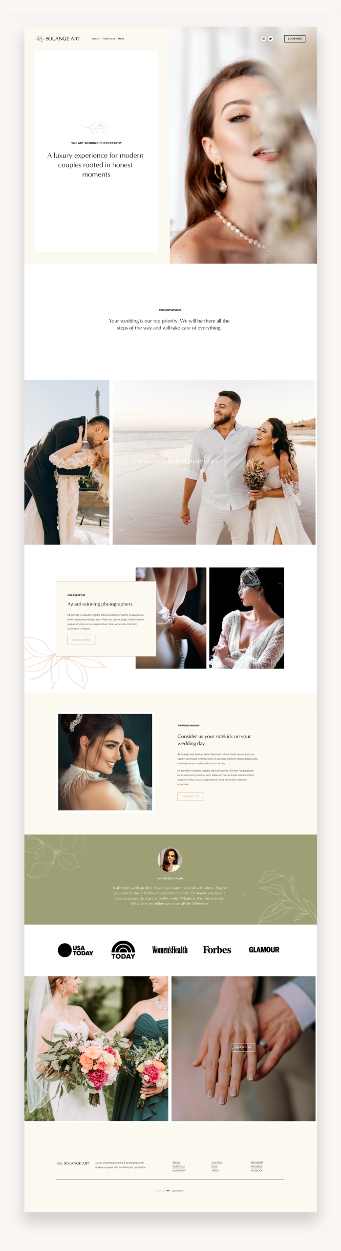 Solange Squarespace Template