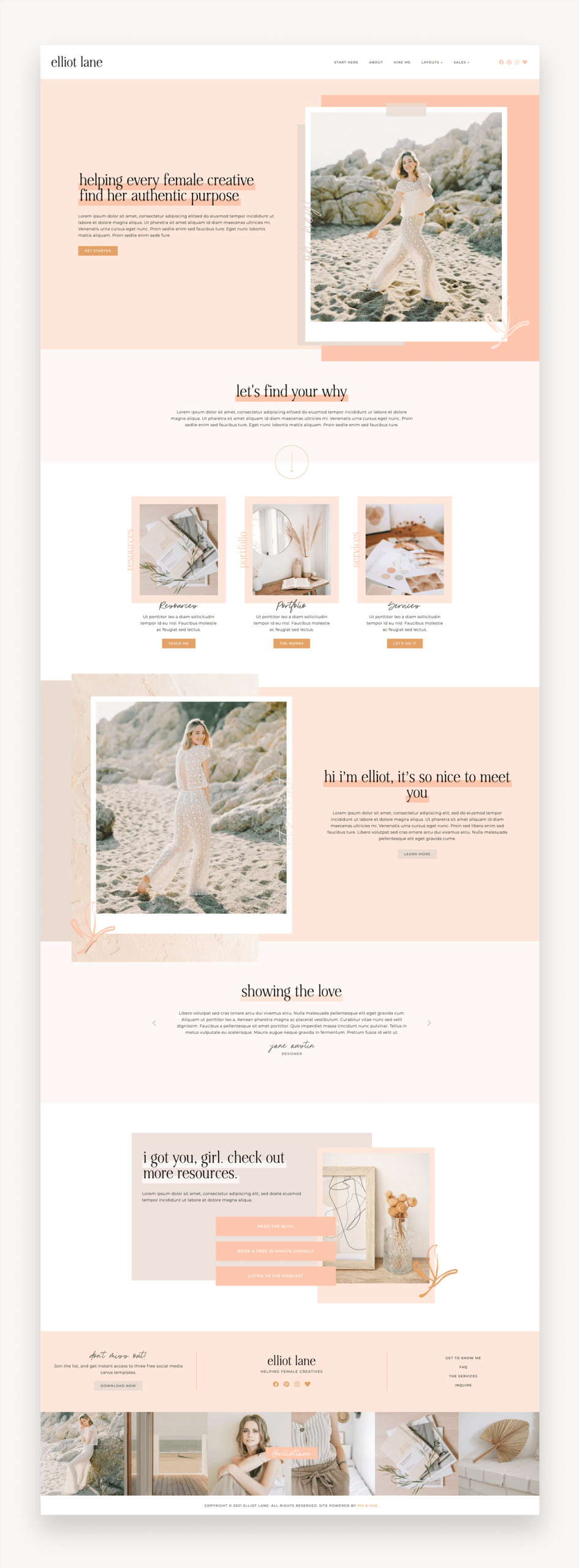 Elliot Feminine WordPress Theme