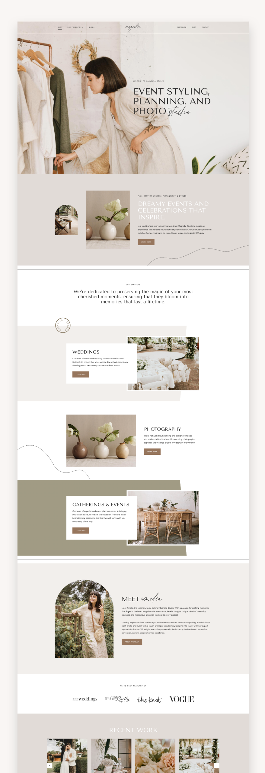 Magnolia WordPress Kadence Child Theme