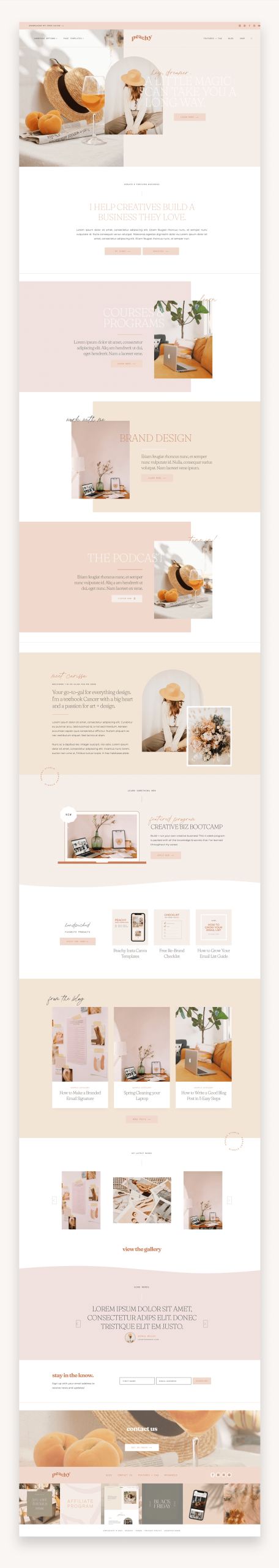 Peachy WordPress Kadence Child Theme