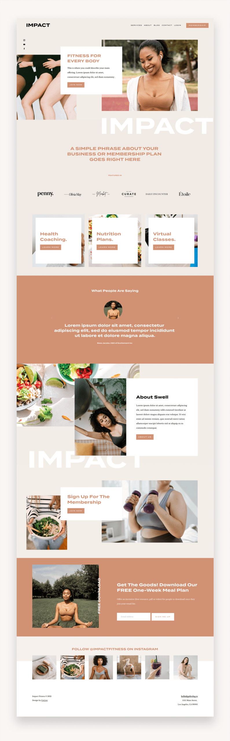 Impact Squarespace Template