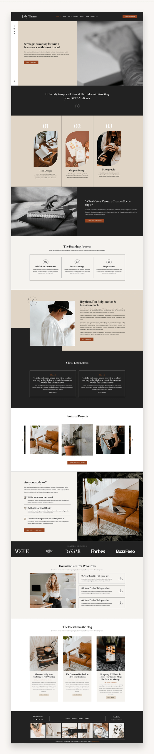 Judy Coaching Divi Child Theme Home