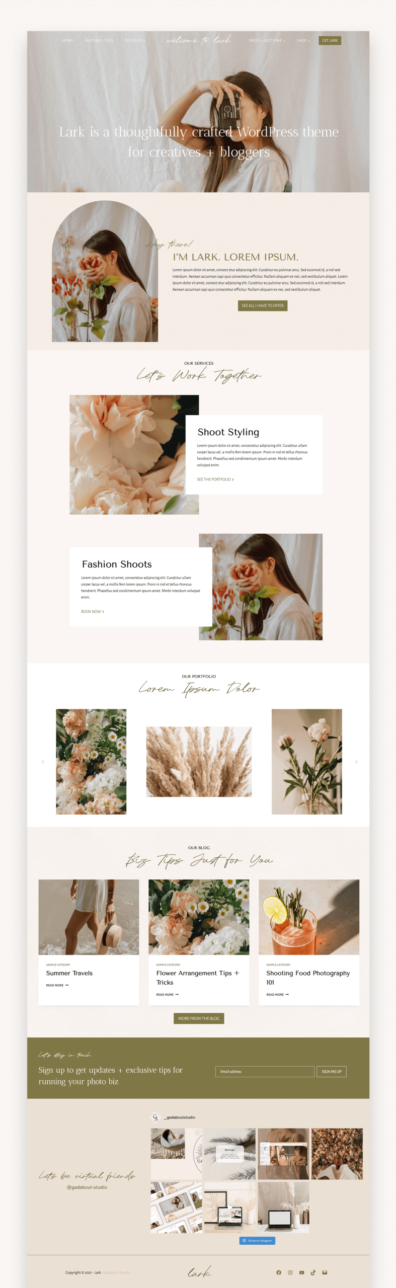 Lark WordPress Kadence Child Theme