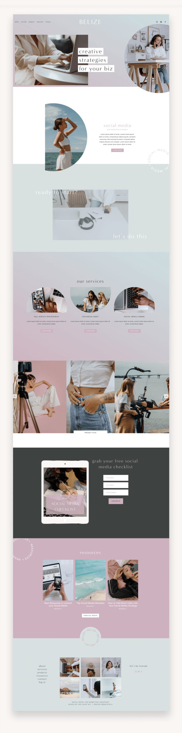 Belize Squarespace Kit