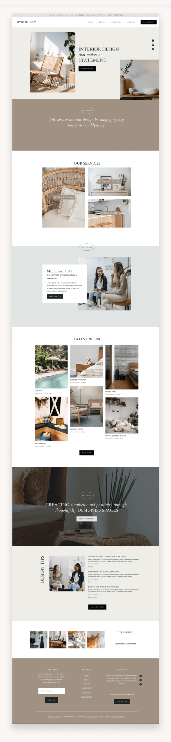 Byron Bay Squarespace Kit