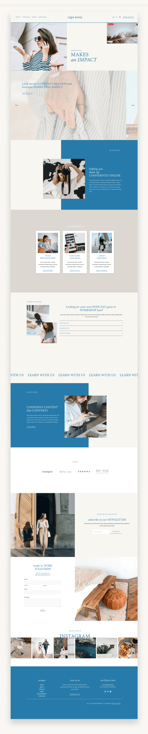 Cape Town Squarespace Kit