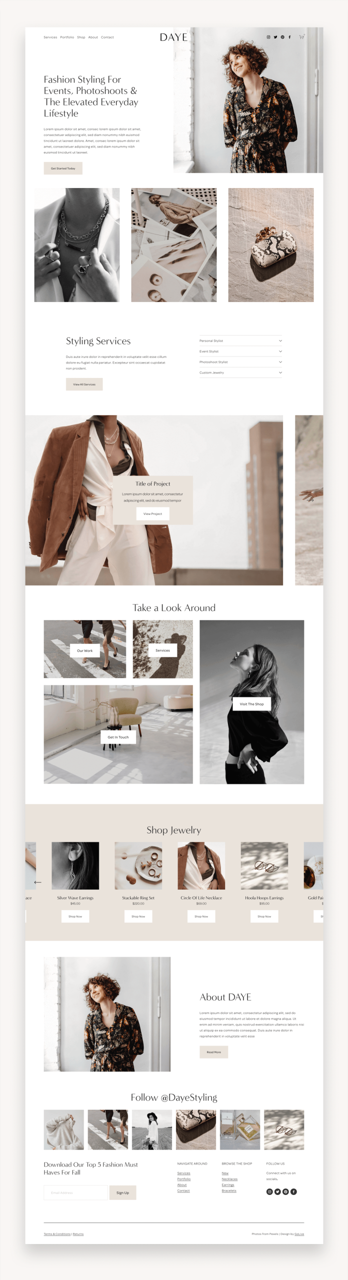 Daye Squarespace Template
