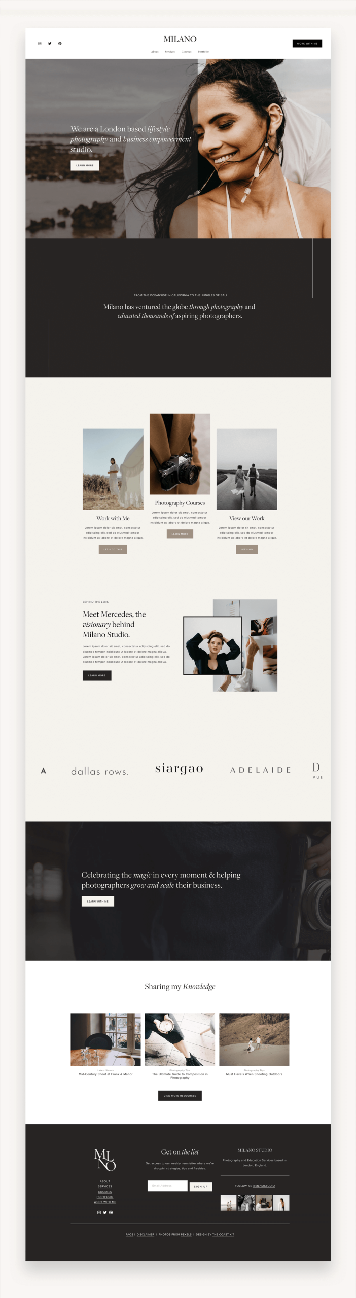Milano Squarespace Kit