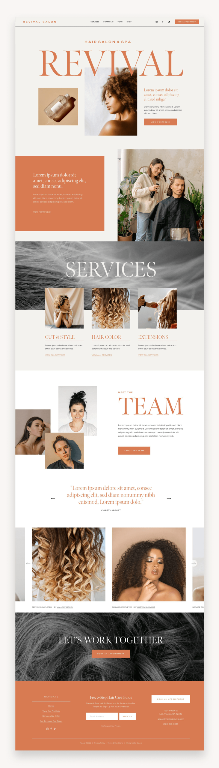 Revival Squarespace Template
