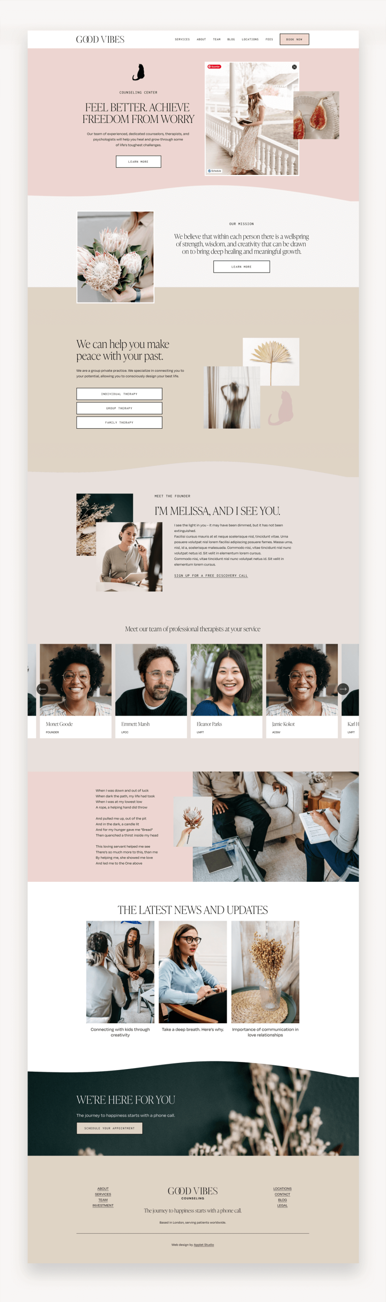 Good Vibes Squarespace Template