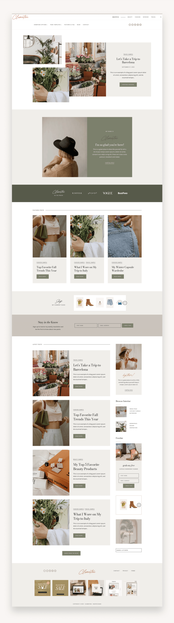Clementine WordPress Kadence Child Theme