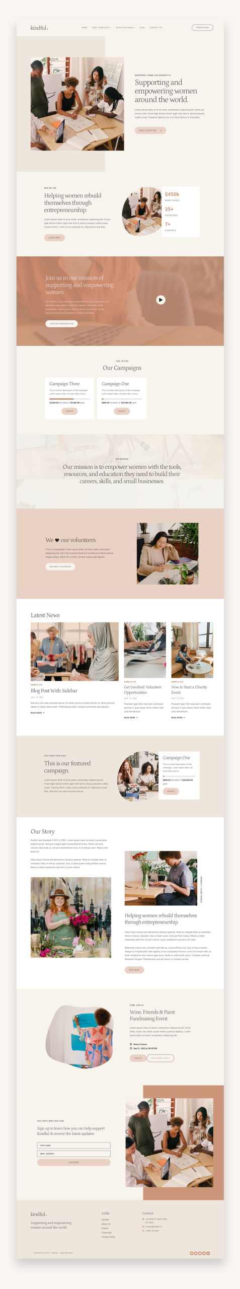 Kindlful WordPress Kadence Child Theme