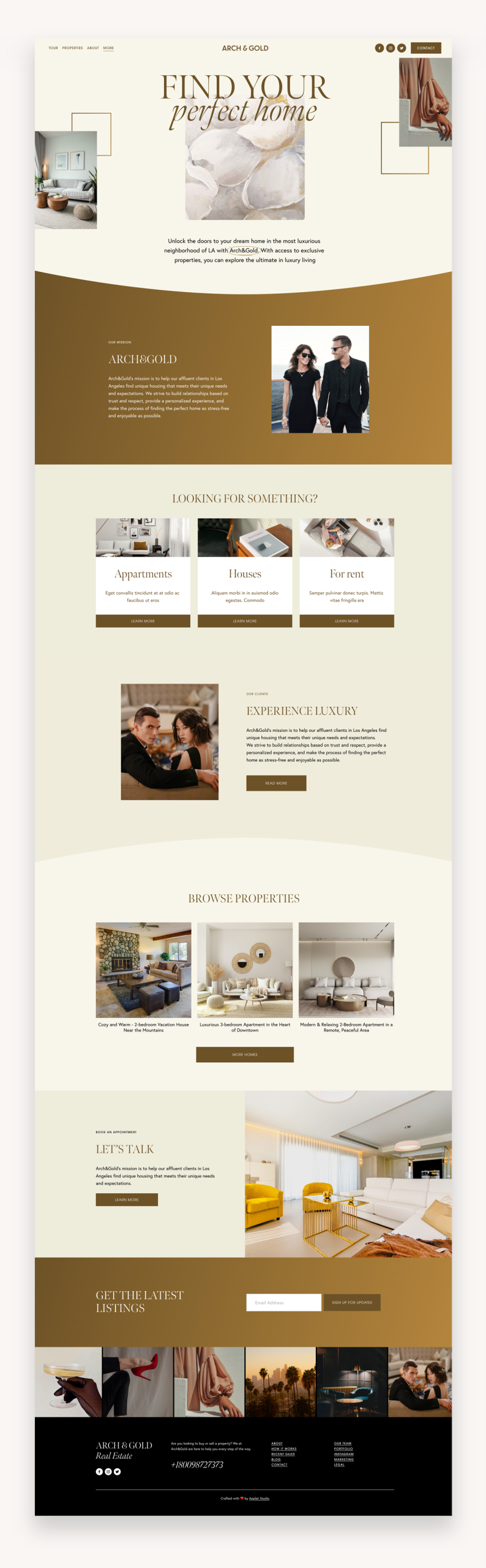 Arch&Gold Business Squarespace Template