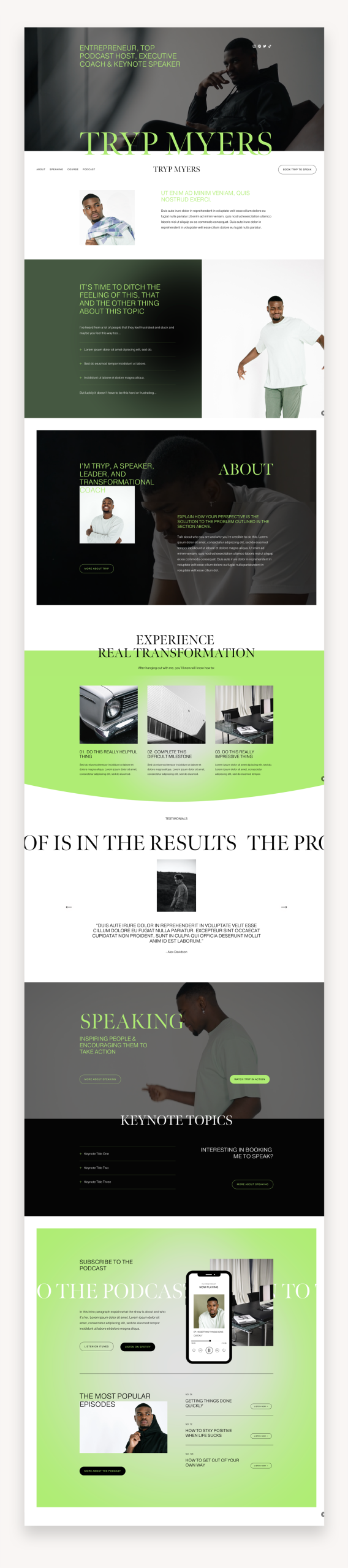 Tryp Squarespace Template