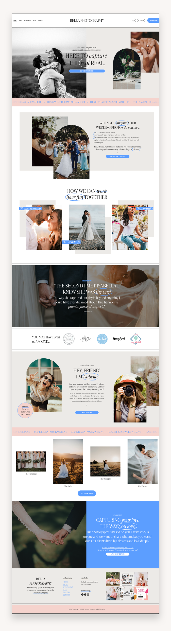 Classy Creator Squarespace Template