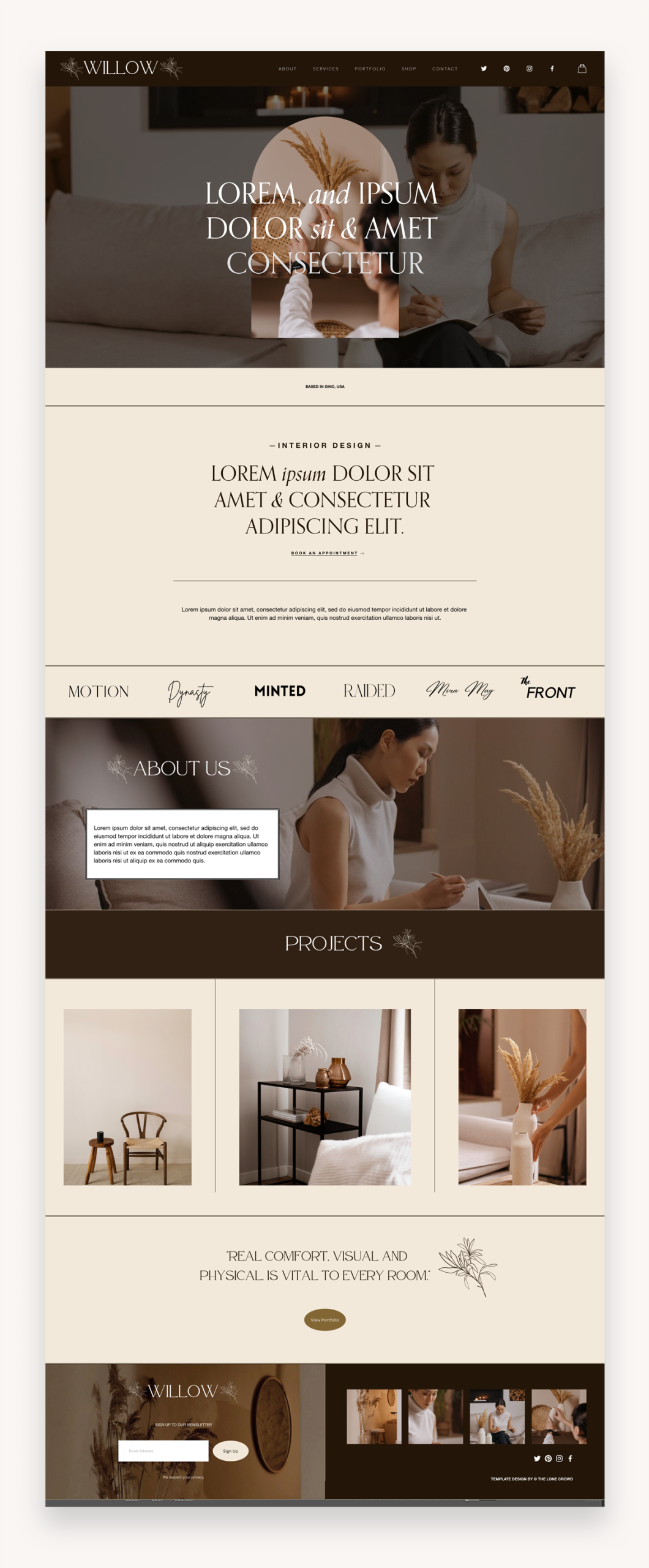 Willow Coaching Squarespace Template