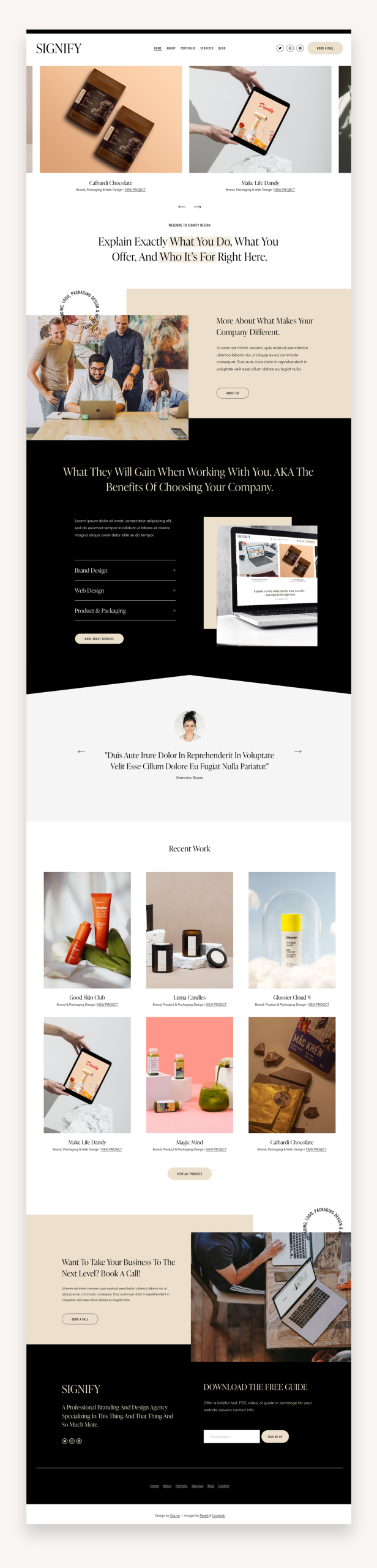 Signify Squarespace Template