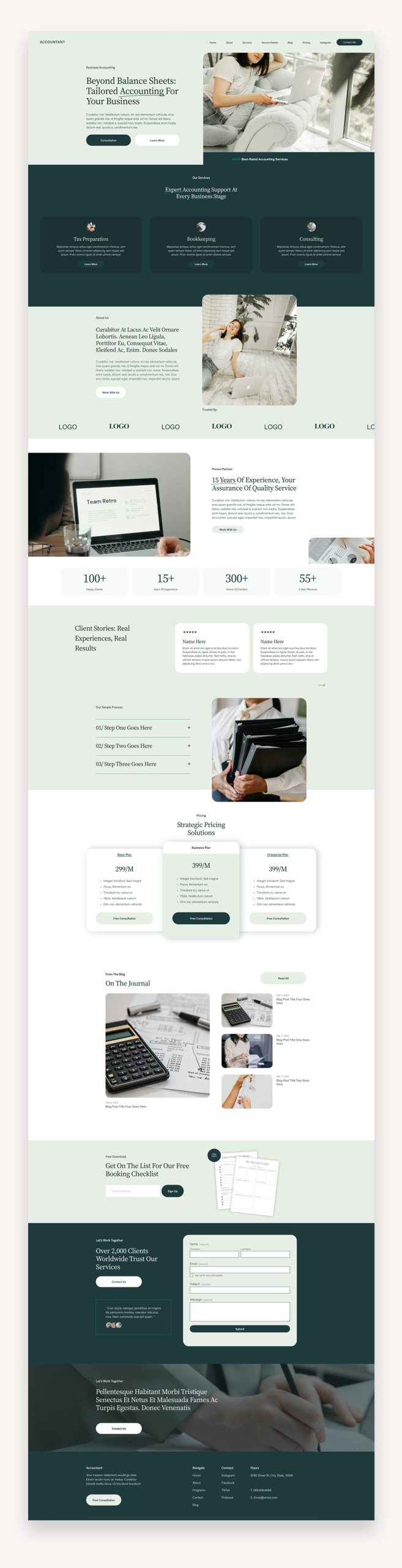 Accountant Coaching Squarespace Template