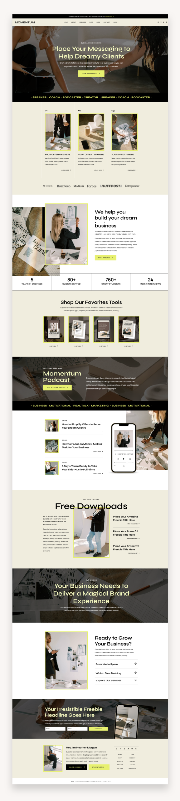 Momentum Elementor WordPress Theme