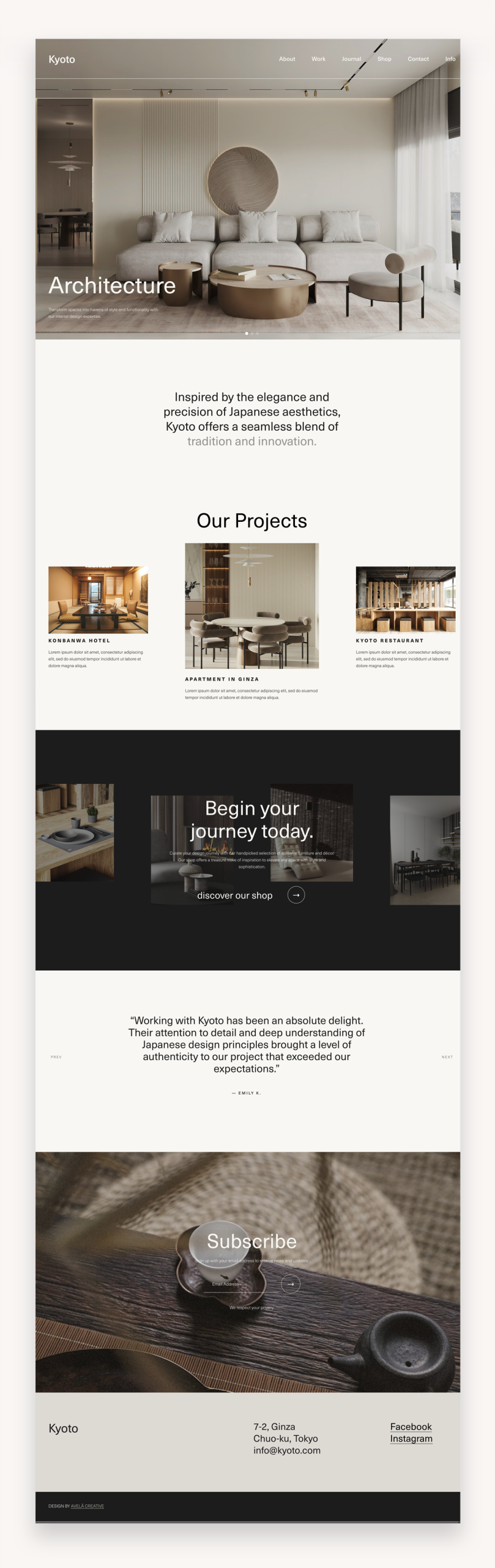 Kyoto Squarespace Template