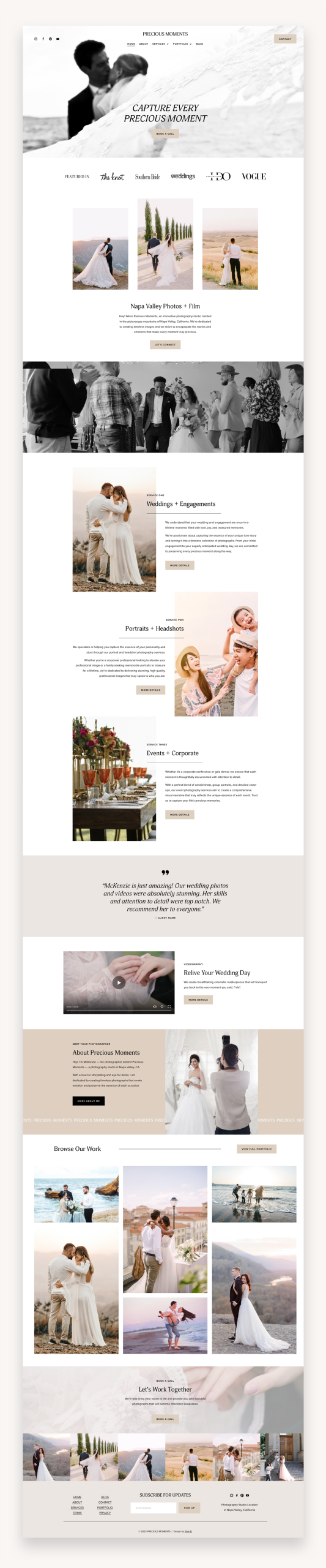 Modern Wave Squarespace Template