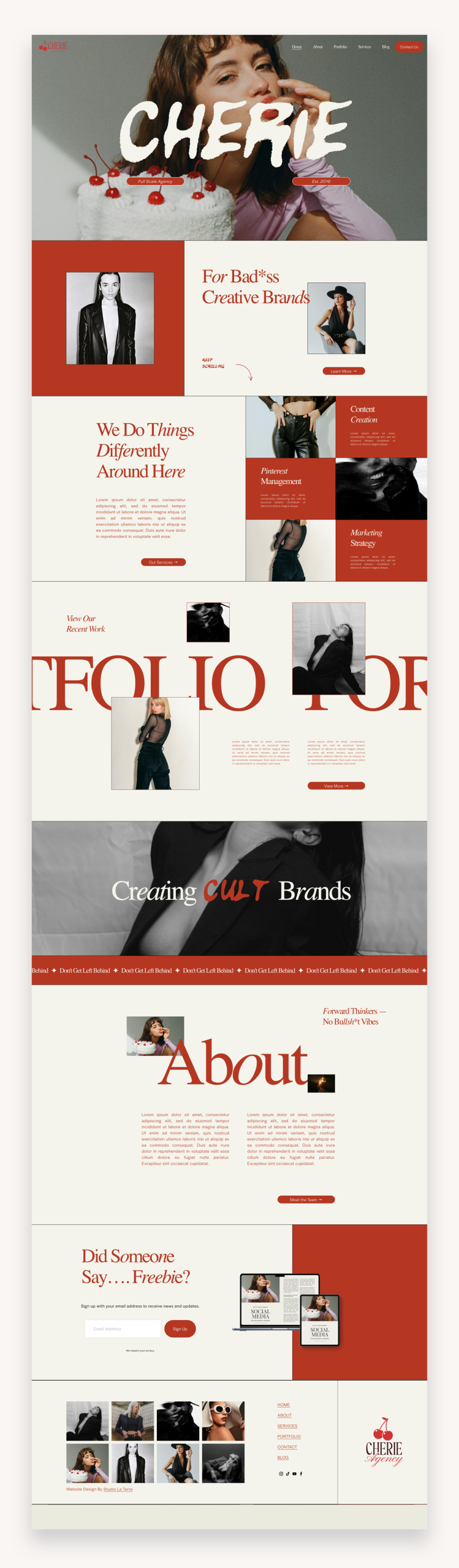 Cherie Squarespace Template