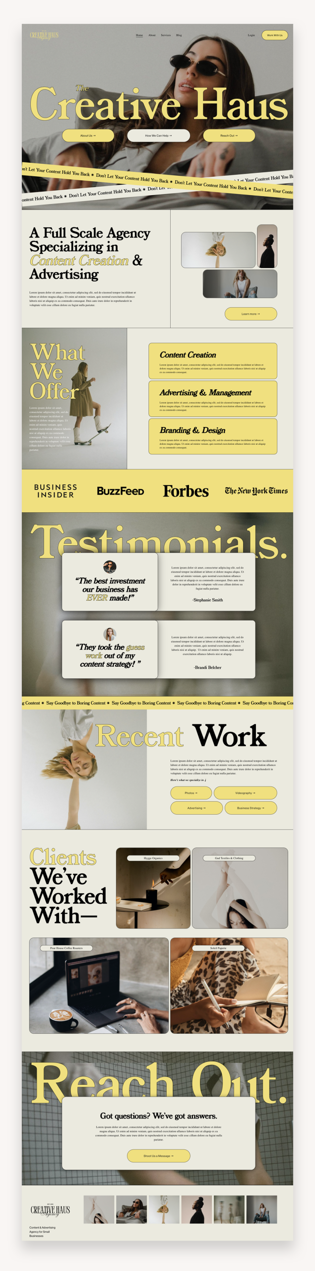Creative Haus Squarespace Template