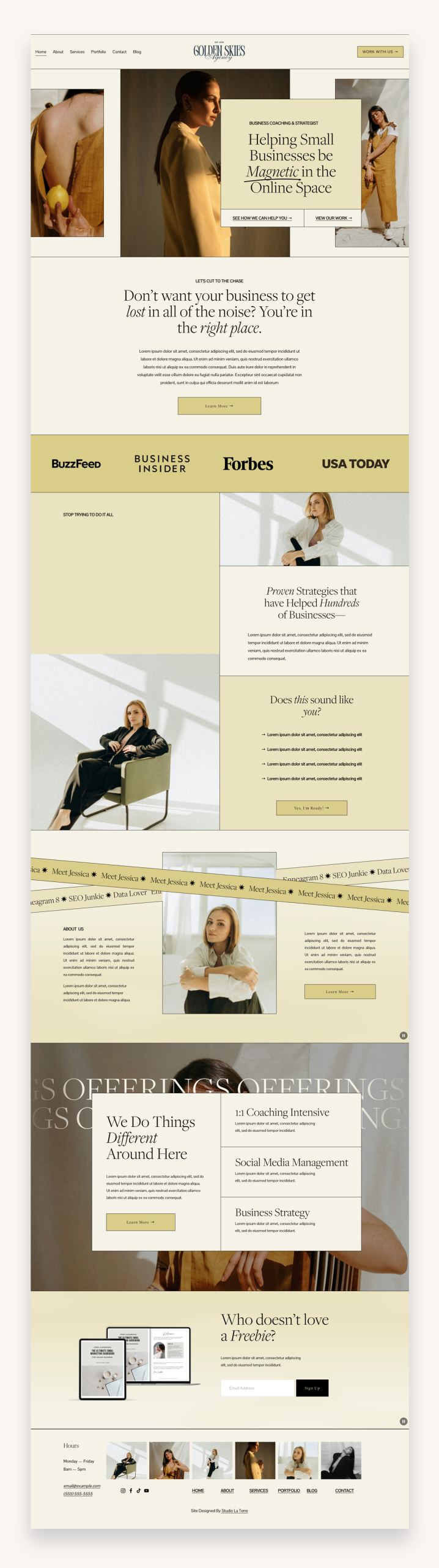 Golden Skies Squarespace Template copy